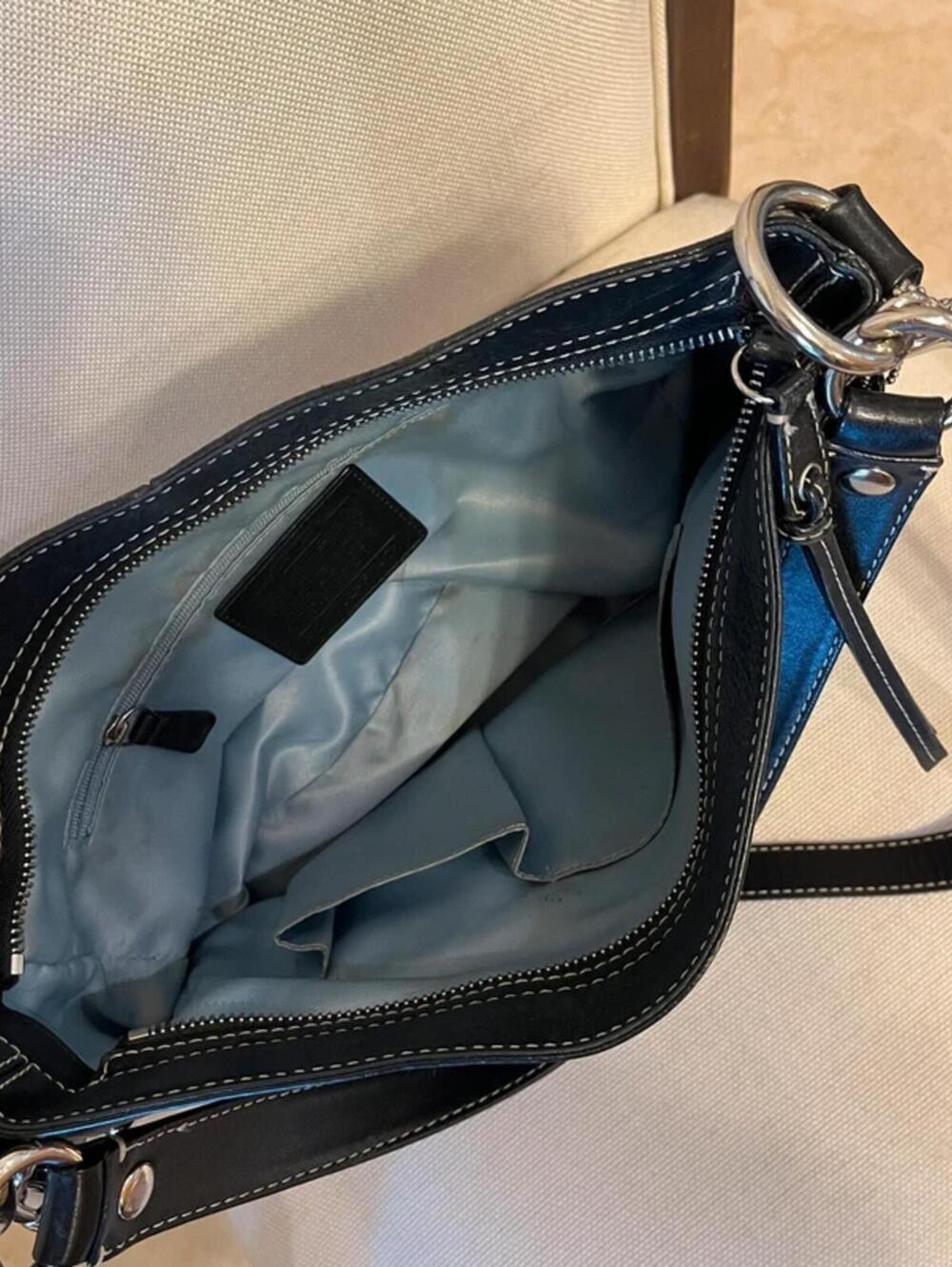 Coach vintage Y2K Black optic Zoe bag - Picture 5 of 8